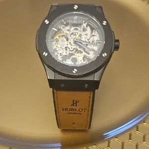 Hublot Skeleton Dial with Black and Tan Accents